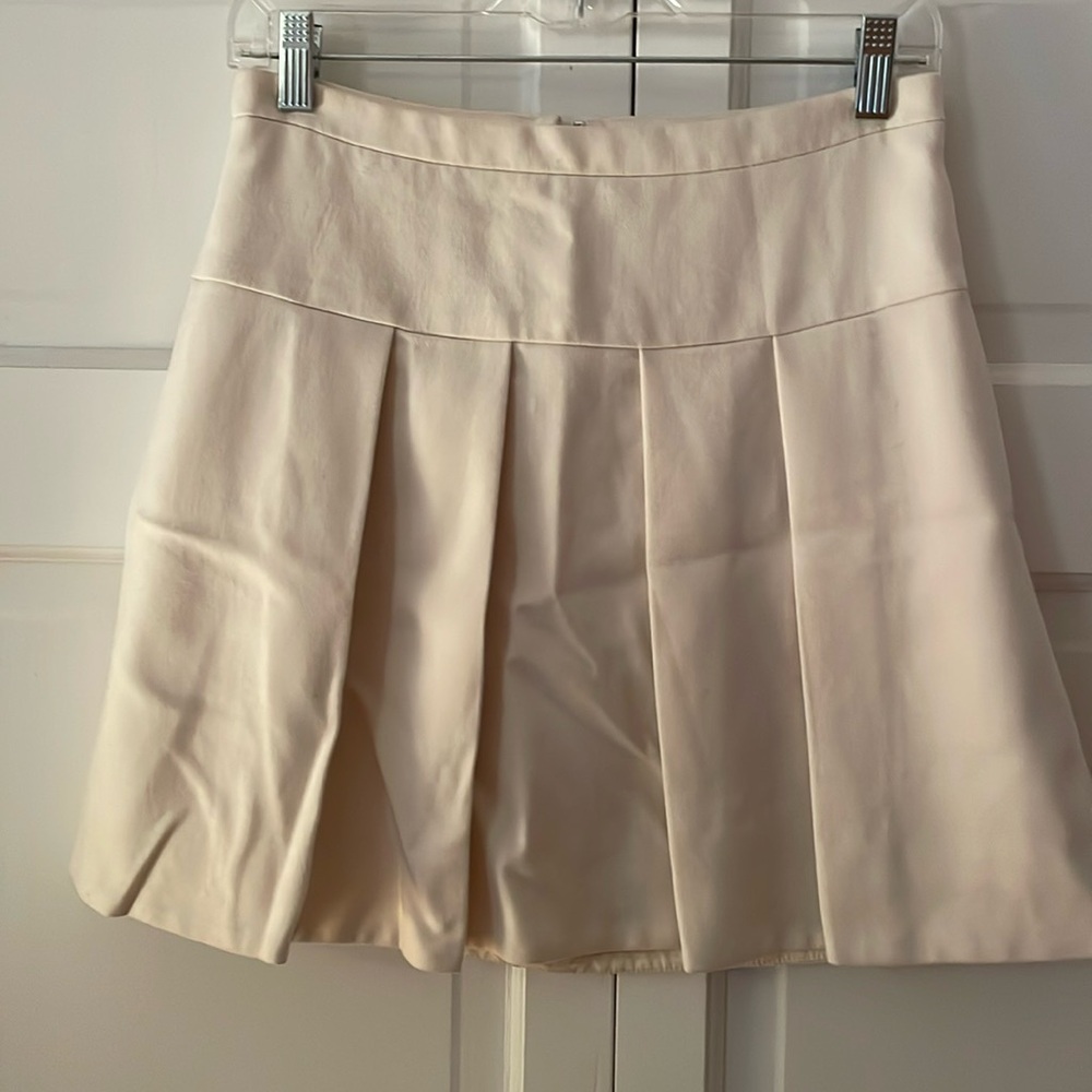 J. crew A-line pleated mini skirt